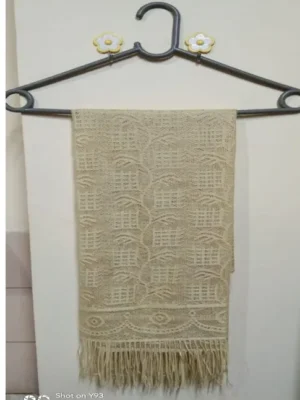 off white net stole scarf for women lightweight net dupatta